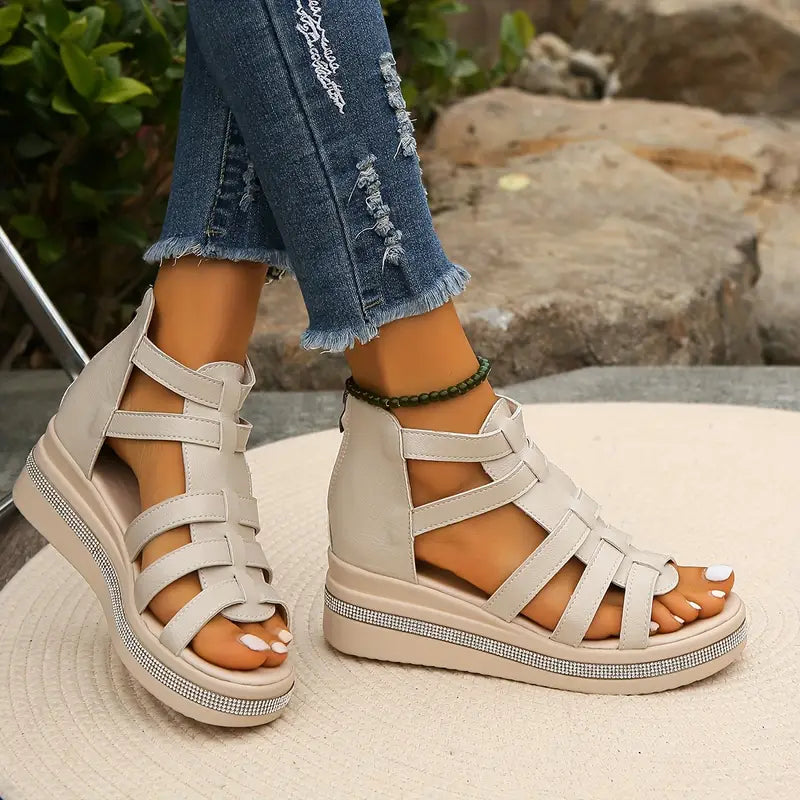 Chloe - Elegant Wedge Sandals