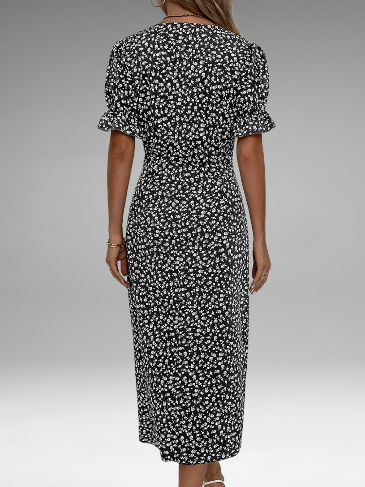 Sophie | Short Sleeve Floral Print Dress